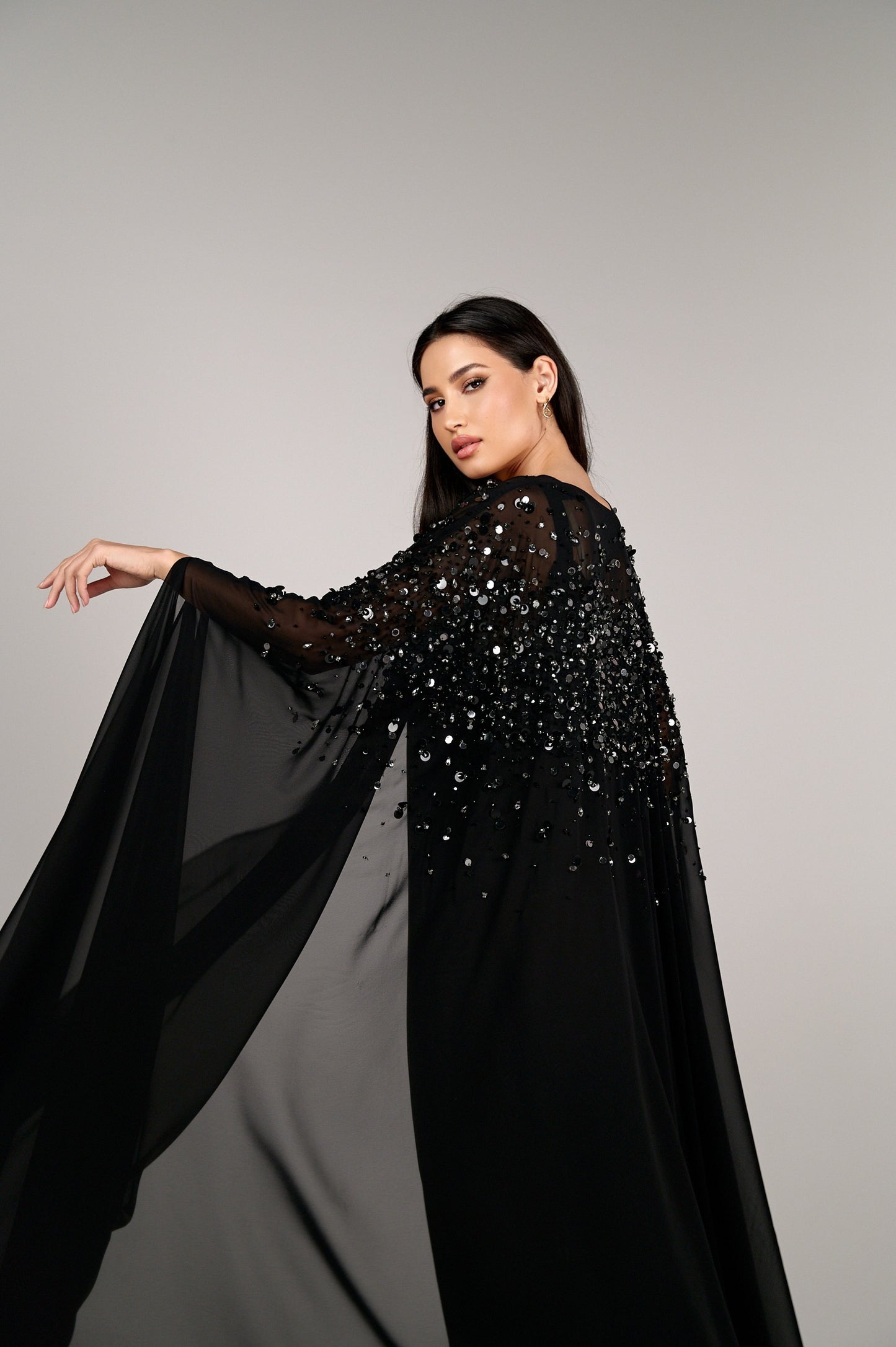 Starlit Veil Abaya