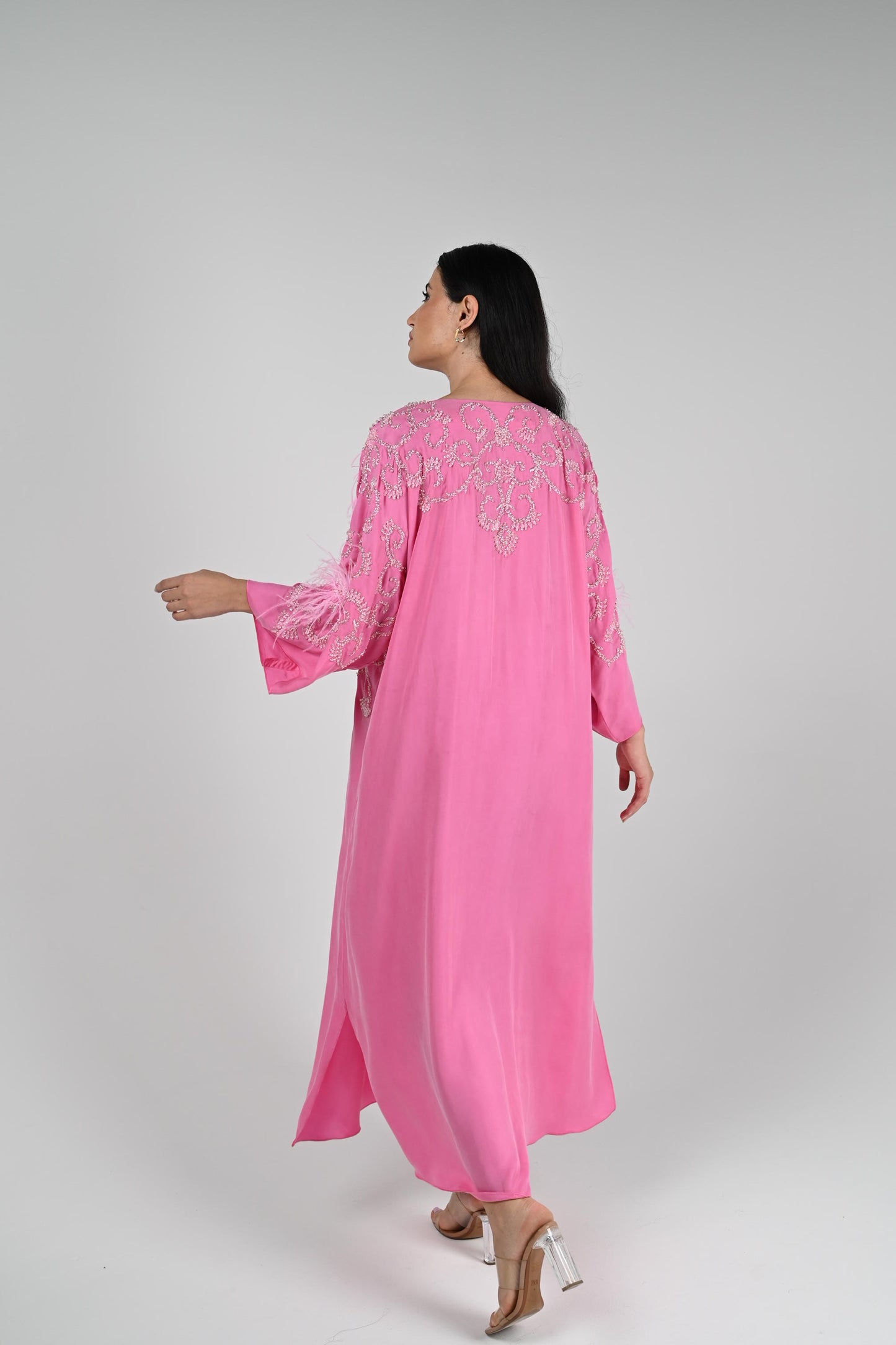 Feathered Glow Caftan