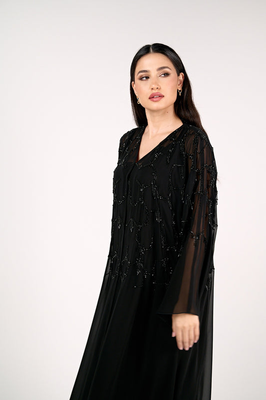 Noir Hive Abaya