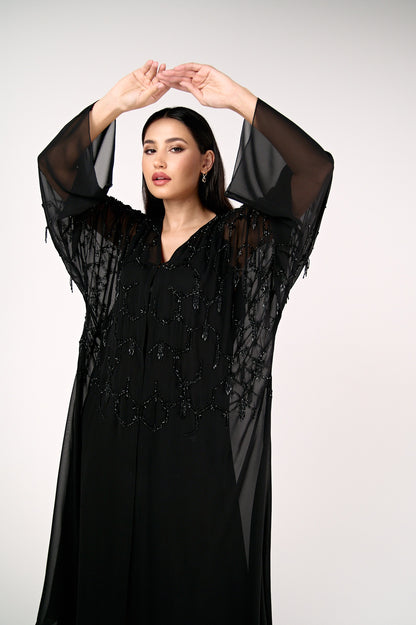 Noir Hive Abaya