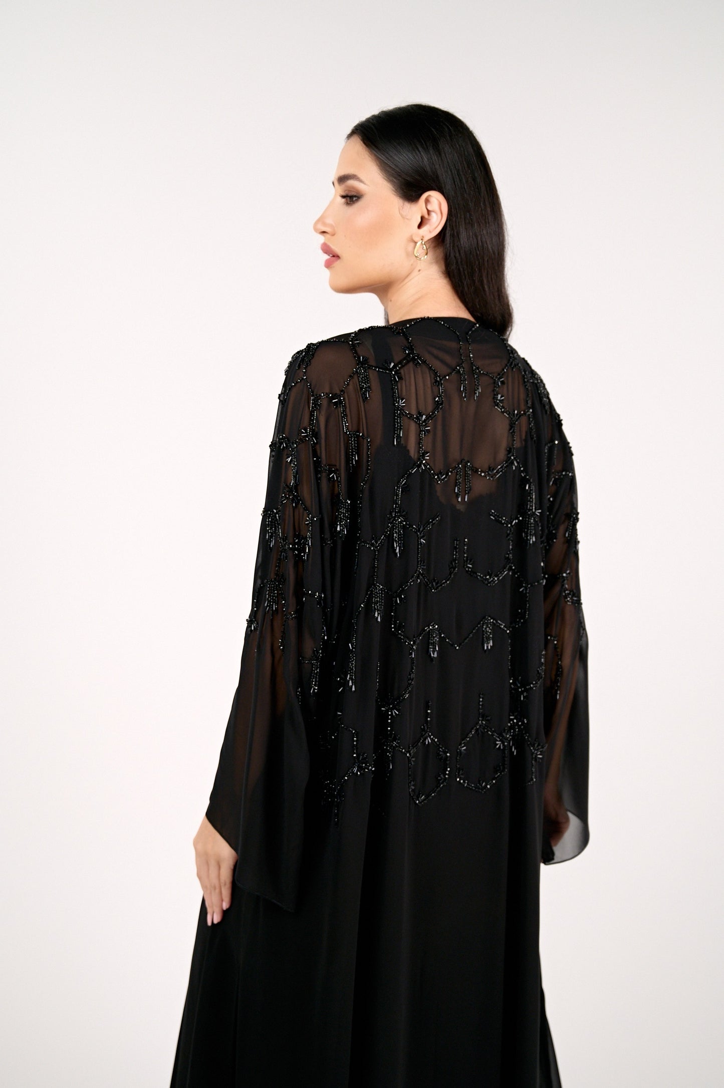 Noir Hive Abaya