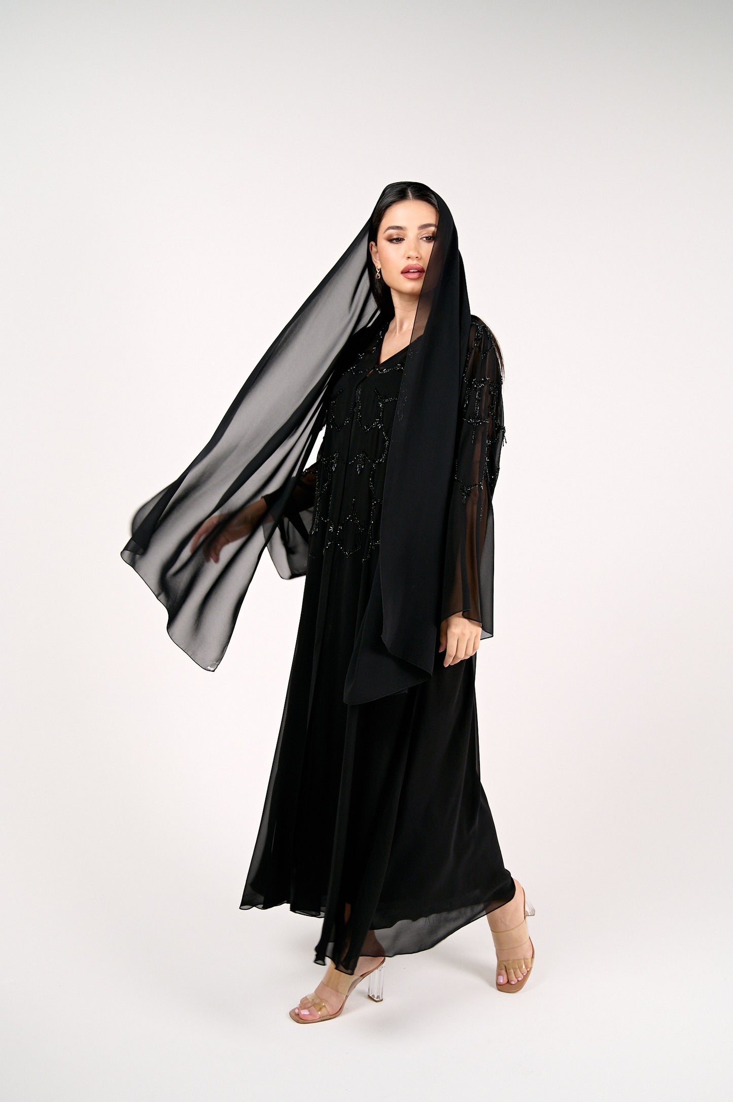 Noir Hive Abaya