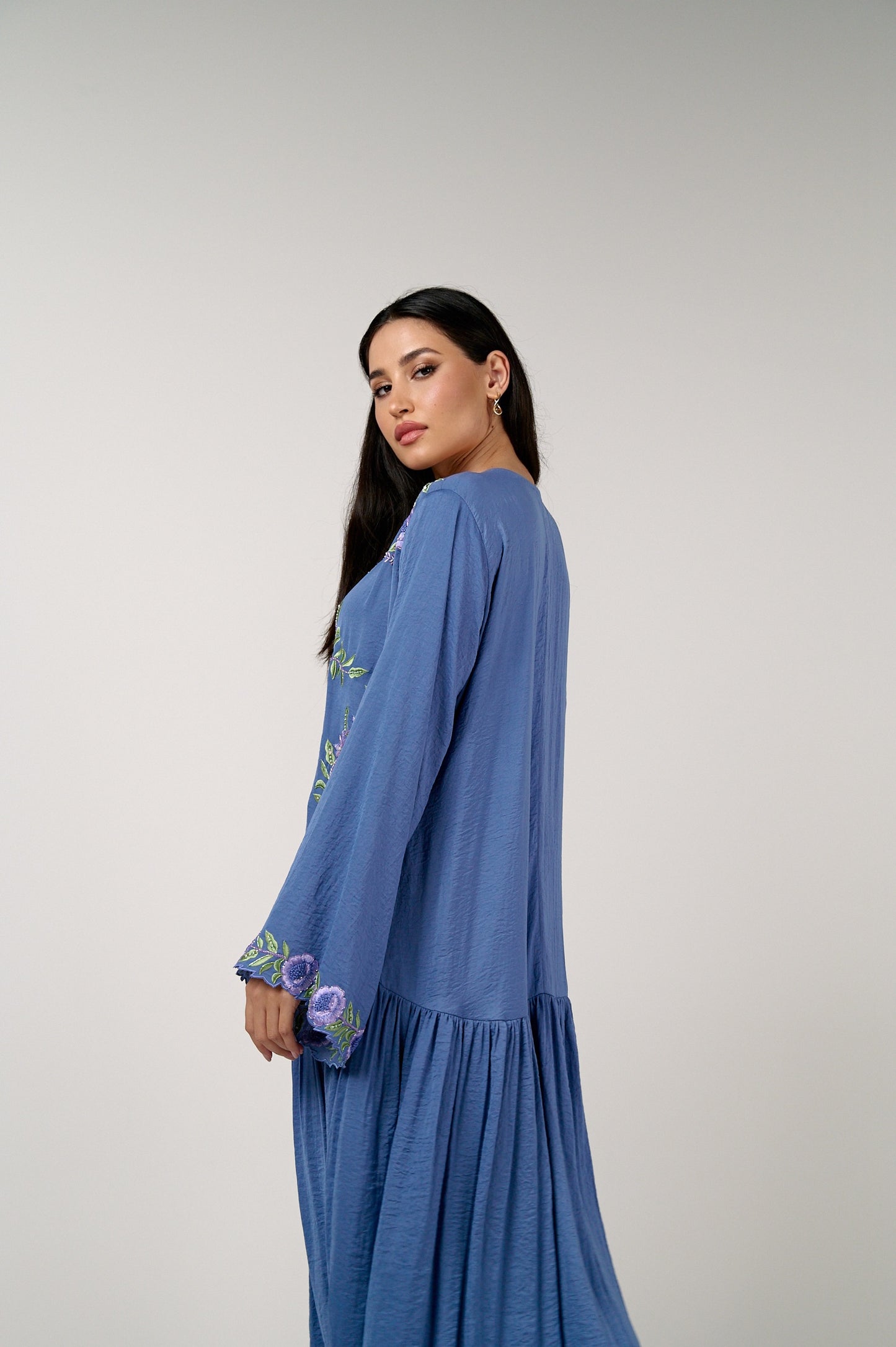 Purple Petals Caftan