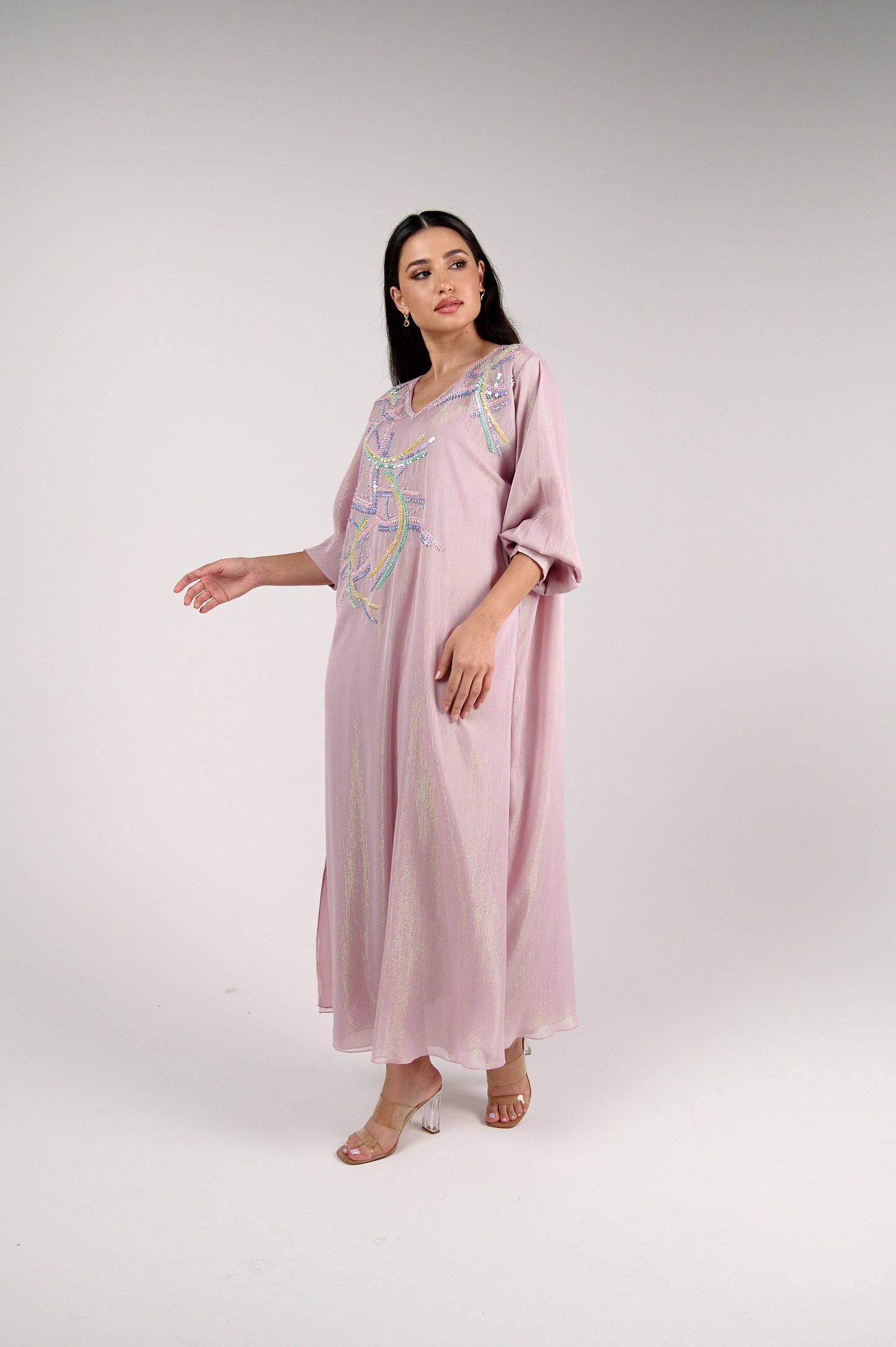 Rosy Elegance Caftan