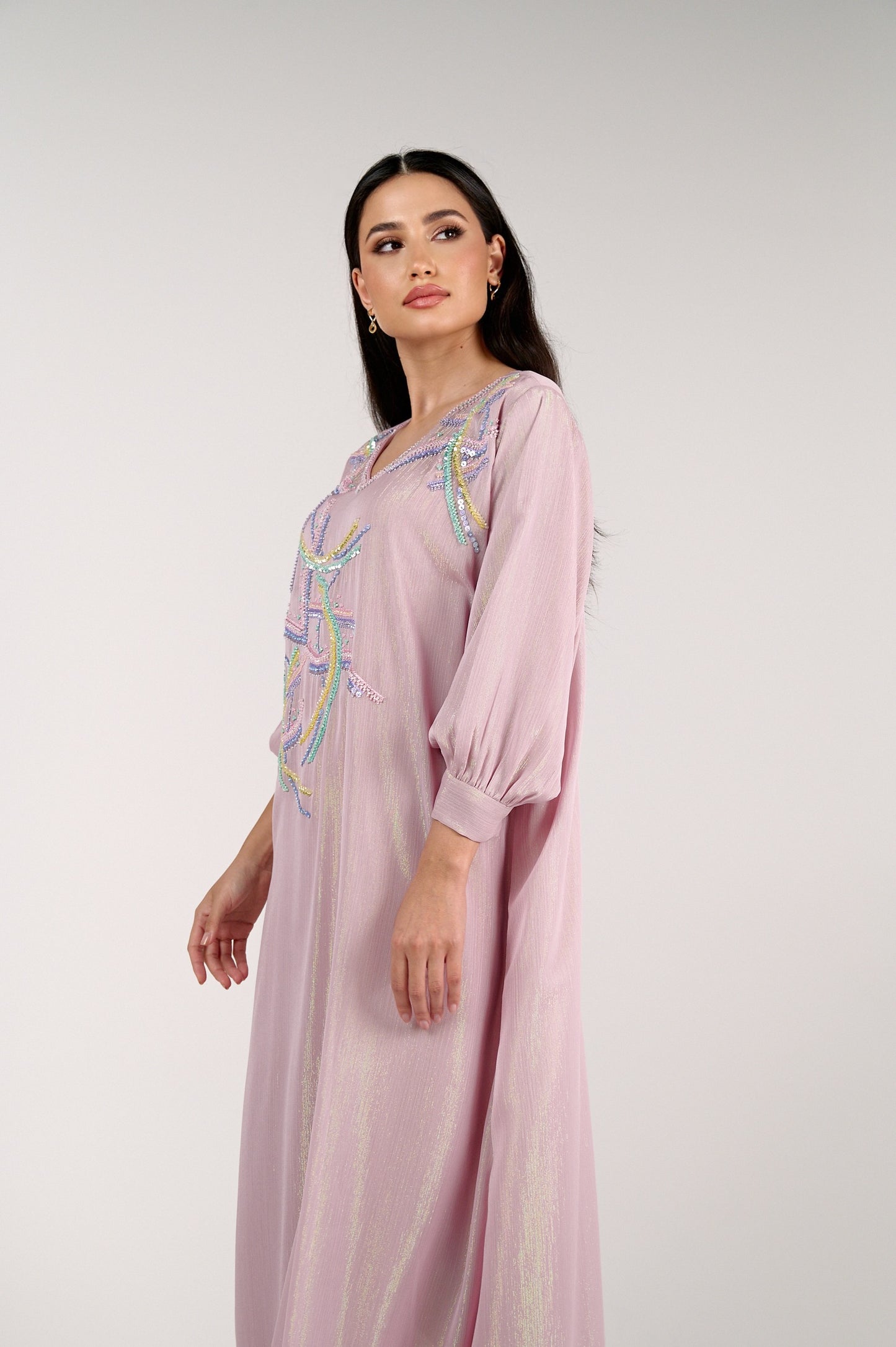 Rosy Elegance Caftan