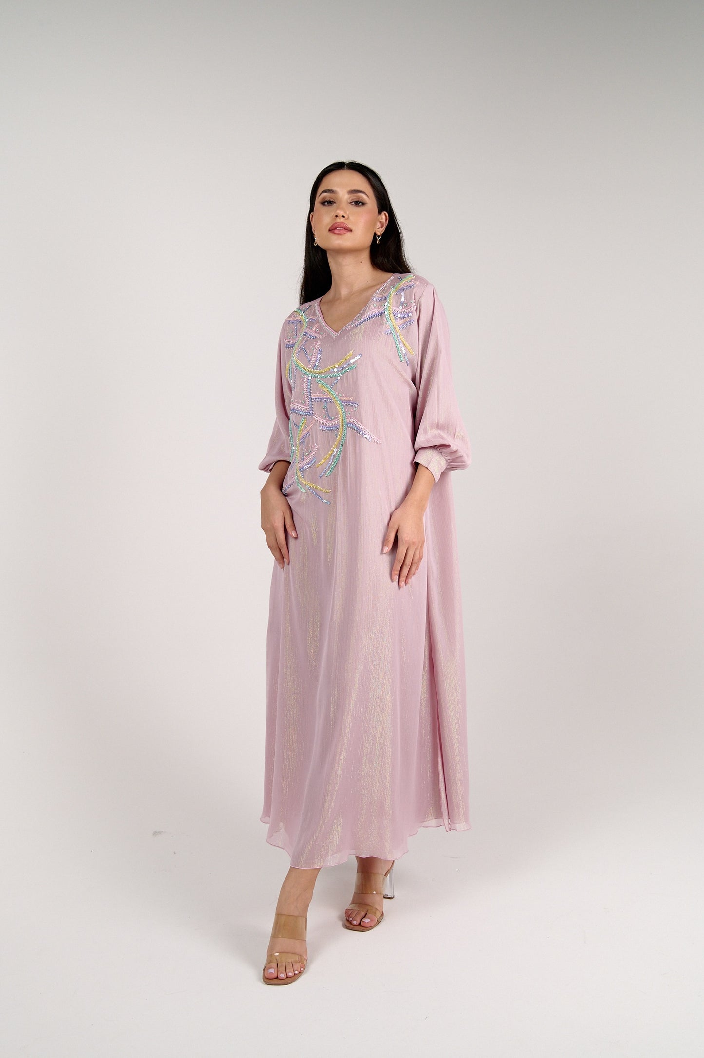 Rosy Elegance Caftan