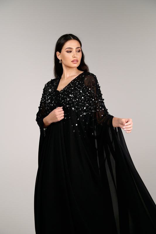 Starlit Veil Abaya